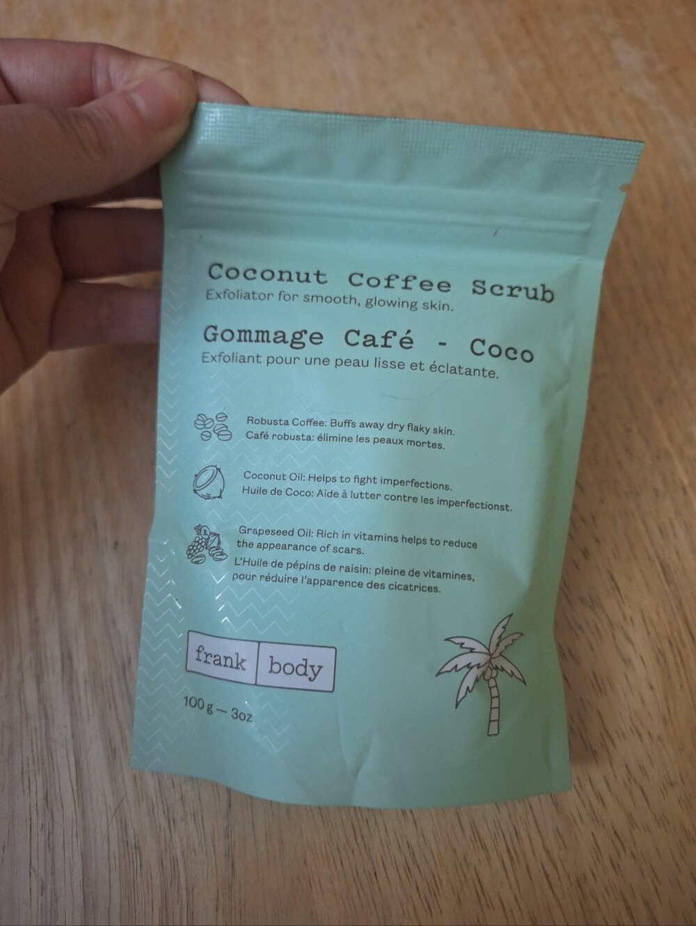 Frank Body Coconut Coffee Scrub New 100g 3oz